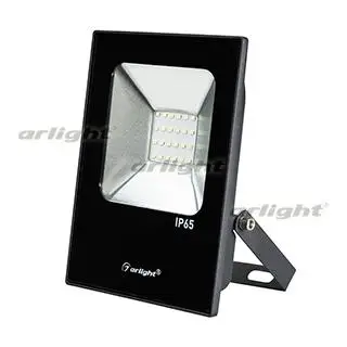 023578 Светодиодный прожектор AR-FLAT-ICE-20W-220V Green Tree(Black, 120 deg) ARLIGHT