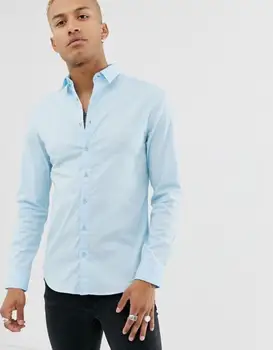 

SikSilk Ice Blue Long Sleeve Shirt New Shirts