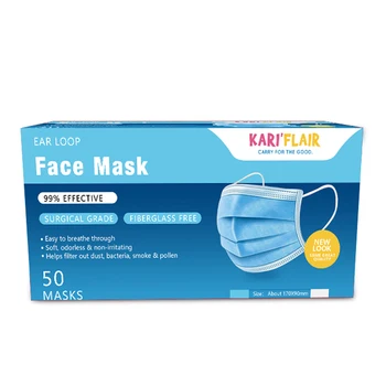 

Disposable Face Mask 3-Ply Melt blown fabric Mask Earloop Face Mouth Masks