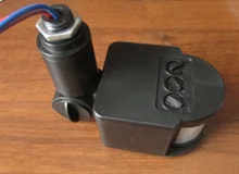 Sensor de movimiento infrarrojo automático para exteriores, Detector de movimiento PIR de 12V, 220V, 110V, temporizador de montaje en pared, interruptor de luz LED con Sensor de movimiento de 24V
