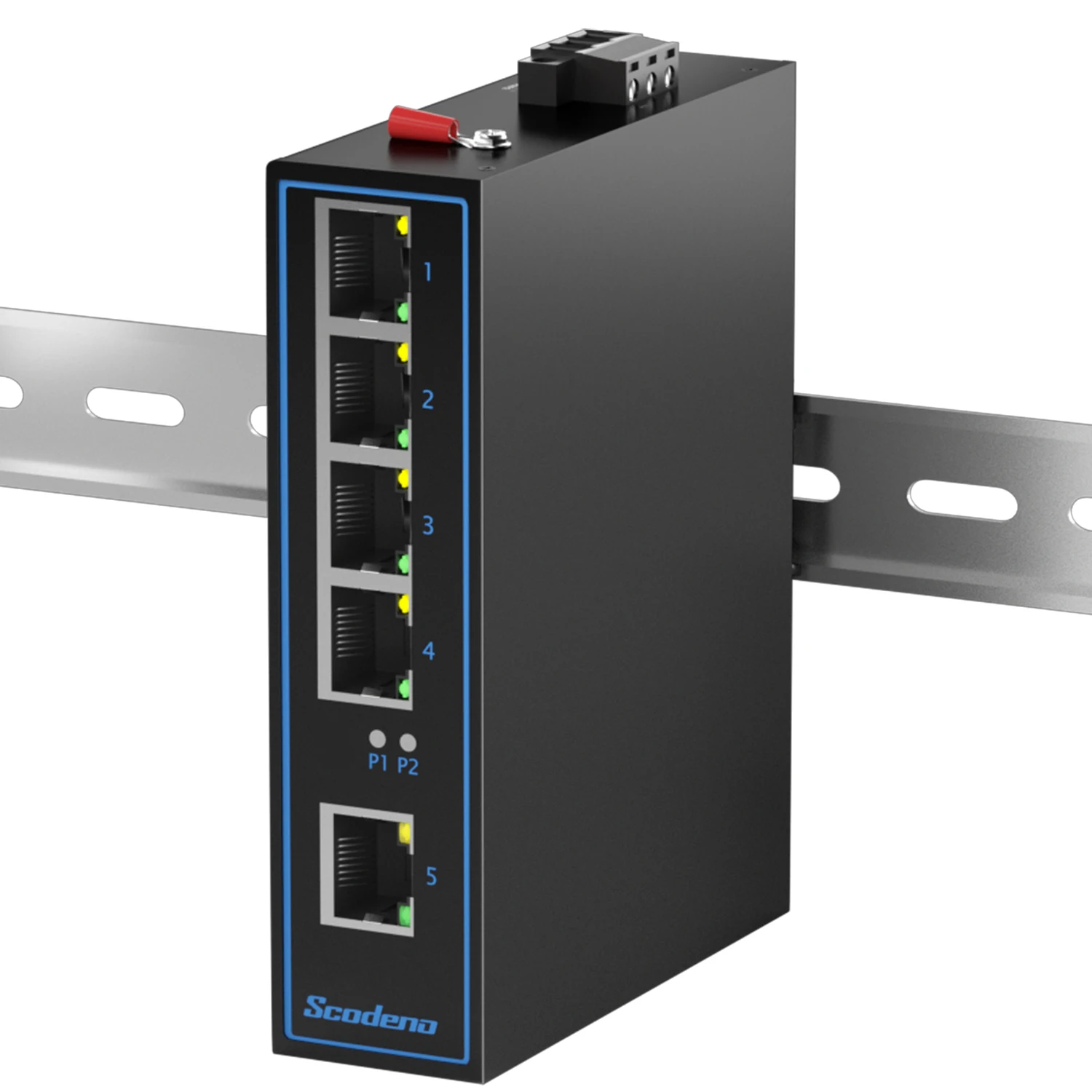 Switch Fast Network Ethernet Switch Industrial Fanless40 ° c a 75 ° c Temperatura de Operação 5-port 10 Mbps 100mbps Ip40