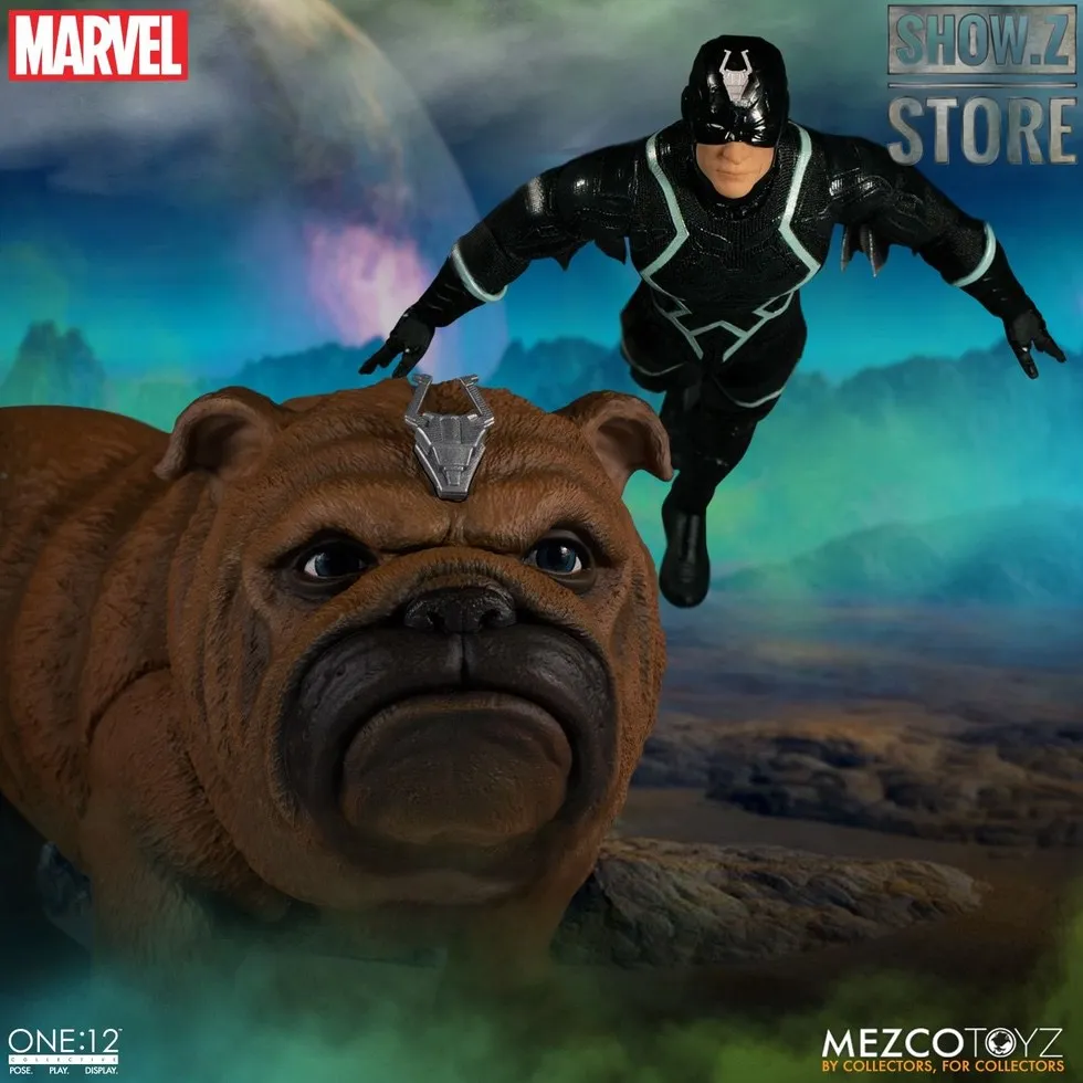 [Show.Z Store] MEZCO Toyz One:12 Black Bolt& Lockjaw Two-Pack Action Figure