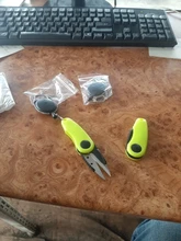 Proleurre-Tijeras de acero inoxidable con forma de Camarón, juego de accesorios de pesca, Sedal plegable, hoja de plomo, cortapelos, aparejos