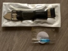 REMZEIM-Correa de reloj de cuero Calfskin, banda de muñeca de Material suave de 18mm, 20mm, 22mm y 24mm con hebilla de acero inoxidable plateada