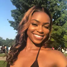 Elia destacar 4 30 peluca con malla frontal de la onda del cuerpo pelucas virginal brasileño 100% cabello humano Pre arrancado transparente negro de las mujeres 2021