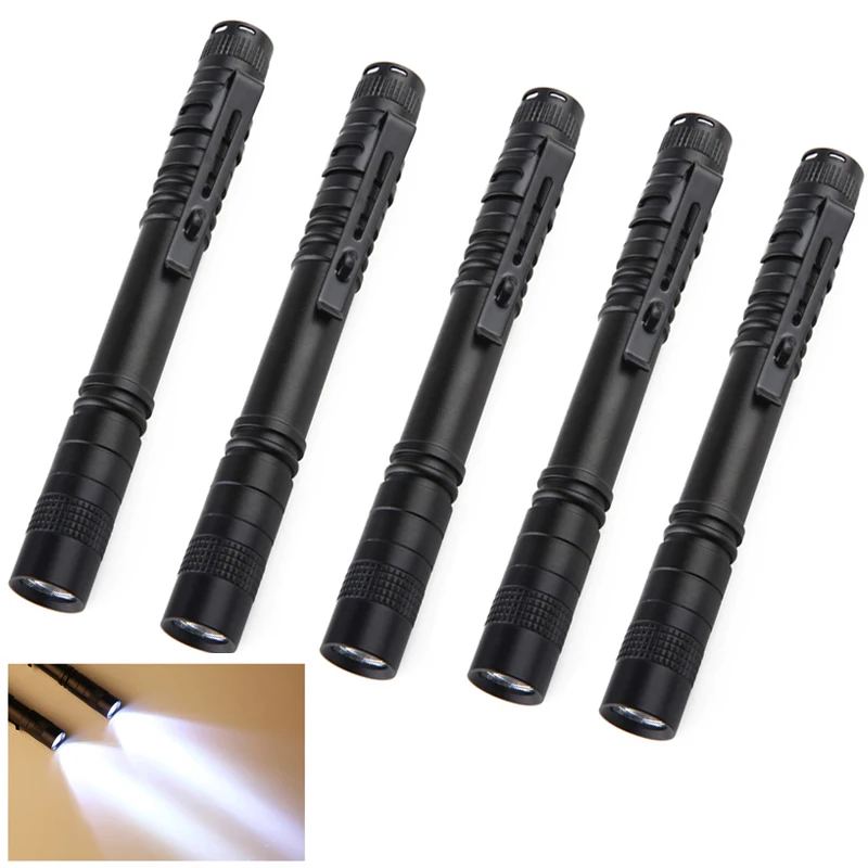 4 Aaa Battery Flashlight Small Battery Penlight Pen Flashlight