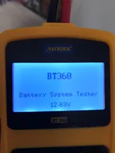 AUTOOL-Probador de batería BT360 de coche, analizador digital de 12V, prueba automática de baterías de vehículos, herramientas de diagnóstico de carga, escáner