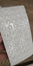 NAIERDI 40-80 Uds paradas de puerta adhesivo almohadillas de goma silicona de parachoques de goma amortiguador de Hardware de muebles