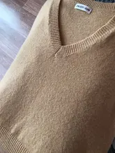 Pullover Vest Sweater Knitted Pink Winter Women Warm Girls Autumn V-Neck Casual New