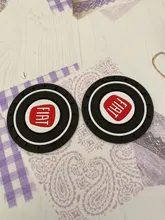 Alfombra interior de coche, posavasos de silicona, almohadilla antisuciedad para Fiat 500, 500x, ducato tipo panda bravo doblo stilo freemot