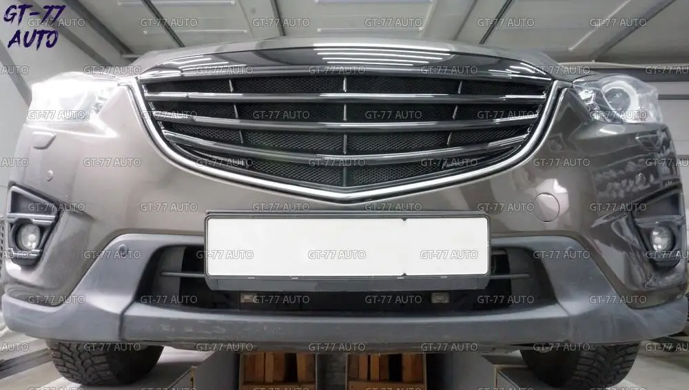 Решетка радиатора с сеткой для Mazda CX-5 2011- защитный литье внешний материал ABS пластик Стайлинг тюнинг
