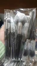 Sywinas brocha maquillaje set 15 piezas Kit de herramienta brochas de maquillaje de pelo sintético natural negro de alta calidad brochas maquillaje profesional