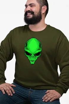 

Angemiel Wear Green Alien Green Men 'S Sweatshirt