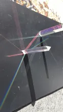 Prisma óptico de cristal para enseñanza, Prisma reflectante de ángulo recto, Triangular, espectro de luz, Prisma para arcoíris, 1 Uds.