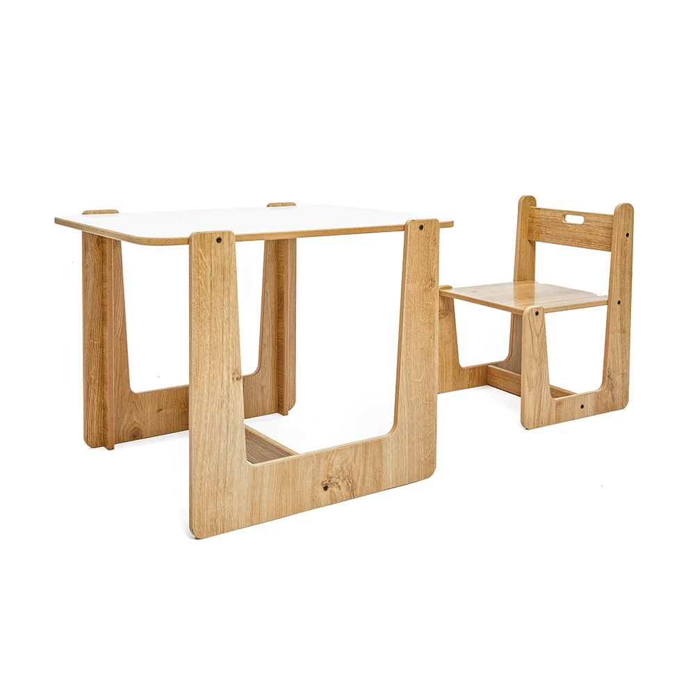 US $134.99 24 Age Montessori Table and Chair Set Wooden Study Table Toddler Activity Desk Children Table Kids Furniture Chair for Babies