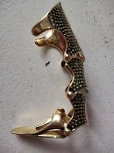 Docona-Anillos Midi Punk para mujer, armadura de Calavera, oro gótico, anillo ajustable de aleación, joyería de fiesta