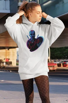 

Angemiel Wear Nebula White Dress Sweatshirt Tunik