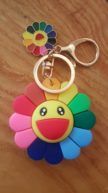 Takashi Murakami Style Flower Keychain/Bag Charm