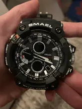 Reloj deportivo de doble horario para hombre, resistente al agua hasta 50m, relojes militares para hombre, 1802D, relojes para regalo