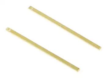

Brass Minimalist Bar Charms - Bar shaped Raw Brass Pedants - Earring Findings - 24PCS/LOT - 40x2x0.78mm - PP2131