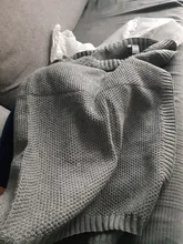 Manta tejida para bebé, ropa envolvente de cama supersuave para niños pequeños, colcha de cama, sofá, cochecito, cesta