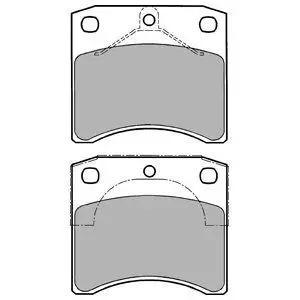 Колодки дисковые п.\ VW T4 2.4D/2.5i/TDi 96 DELPHI LP1206