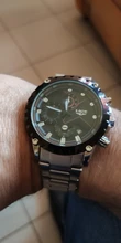 Mens Watches Chronograph Military Silver Stainless-Steel Army Waterproof Lige Fashion