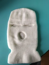 Máscara de cobertura de la cara completa, gorro de Pasamontañas de punto de 3 agujeros, táctica del ejército CS, para invierno, esquí, ciclismo, gorro, bufanda, mascarilla facial cálida