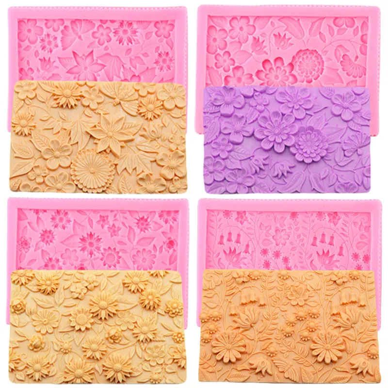 

Flower Silicone Molds Lace Cake Border Fondant Mould DIY Wedding Cake Decorating Tools Candy Resin Clay Chocolate Gumpaste Mold