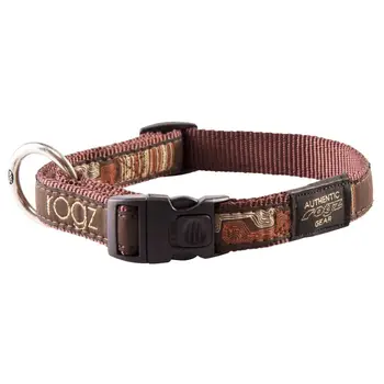 

Dog collar rogz fancy dress l-20mm 340-560mm Brown