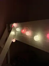 Garland-Lights String Fairy-Lights-Decoration Cotton-Ball Xmas Wedding-Party Holiday