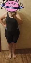 Anfilia-traje de baño deportivo de una pieza para mujer, ropa de playa de retazos, hasta la rodilla