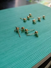 Pendientes de aleación hechos a mano con tope de bala, accesorios para fabricación de joyería