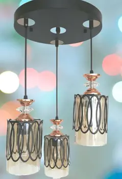 

AYDINLAR CRYSTAL DIAMOND GEM SARKIT 3 PCS AVİZE LOUNGE AVİZELERİ