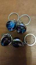 Zodiac Keychain Glass-Ball-Pendant Birthday-Gift Glow-In-The-Dark 12-Constellation Women