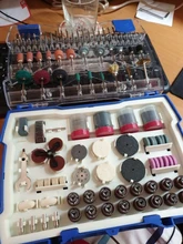 268PC Abrasive Rotary Tool Accessories Set Electric Mini Drill Bit Kit for Dremel Sanding