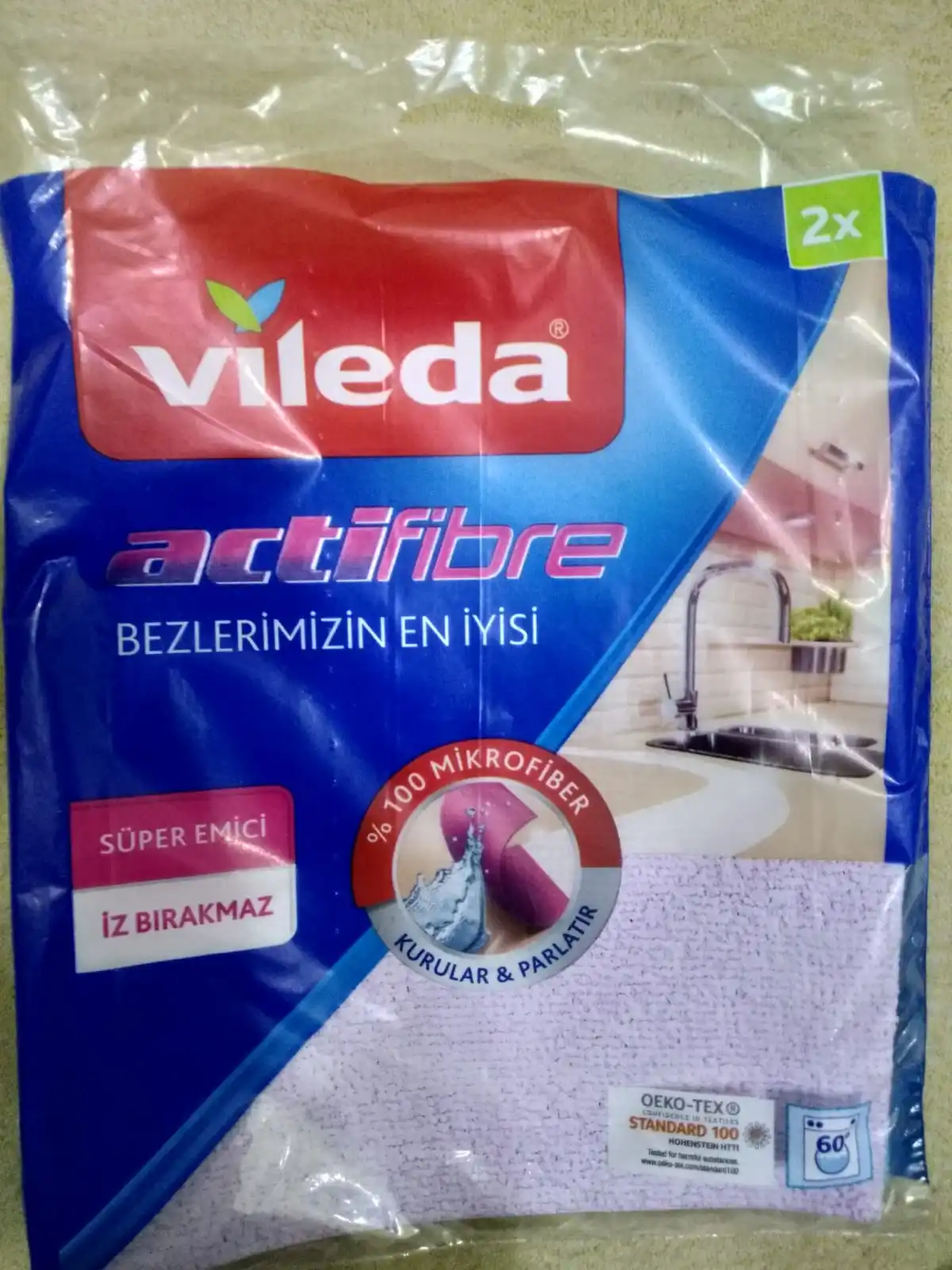 Vileda Glass Cleaning Cloth Extra 2-Pack 4 PCS Double Package Home,Kitchen  Glass Surface, Car - AliExpress