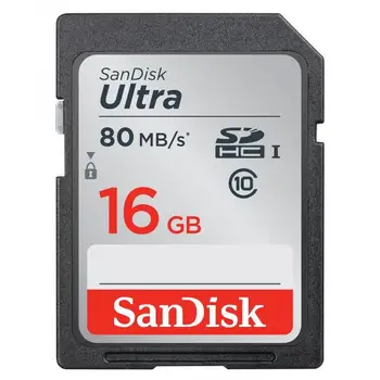 

Sandisk Ultra memory flash 16 GB SDHC Class 10 UHS-I