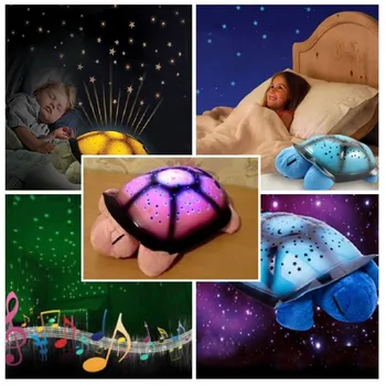 

Night-light projector Starry Sky musical turtle