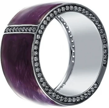 

Jay VI ring with enamel and cubic zirconia
