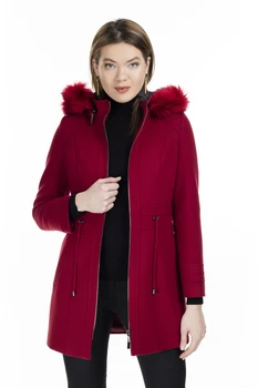 

Via Dante Furry Hooded Coats WOMEN COATS 0237073VD