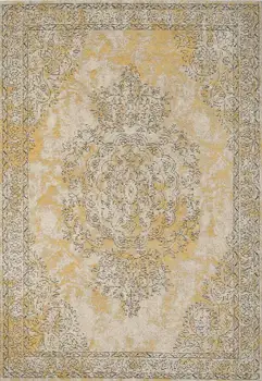 

Quantity Surveying Vintage 4 'x 6' Cotton Yellow Area Rug