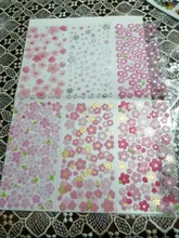 6 unids/pack romántico Sakura pegatinas de PVC diario etiqueta engomada decoración para Scrapbook japonés papelería pegatinas