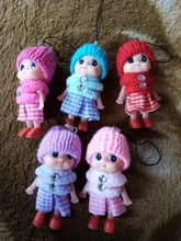 Mini muñecas interactivas de juguete para niños y niñas, muñeco Reborn de juguete, colgante pequeño con llave, 5 uds.