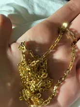 GUFEATHER C86, accesorios de joyería, cadena de bricolaje, chapado en oro de 18k, 0,3 micras, collar de pulsera de bricolaje, hecho a mano, fabricación de joyas, 1 m/lote