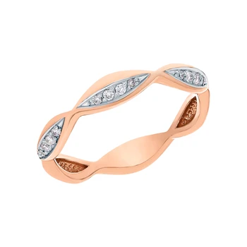 

Gold ring with diamonds sunlight sample 585