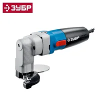 Ножницы по металлу электрические, ЗУБР Профессионал ЗНЛ-500, радиус поворота 40 мм, толщина листа до 2.5 мм, 1800 об/мин, кейс, 500 Вт