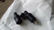 Adapters Connector Speaker Signal-Plug Power-Audio-Lamp Hifi 2-Pin Black 2pcs And
