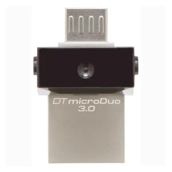 USB и Micro USB карта памяти kingston DTDUO3 64 Гб USB 3,0 черный серый