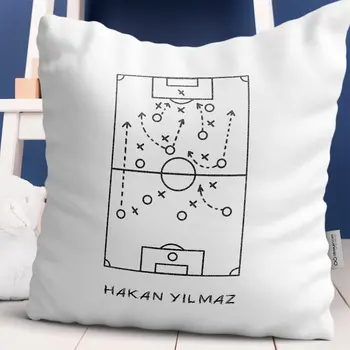

Personalized Tactical Board Design White Satin Pillow-2